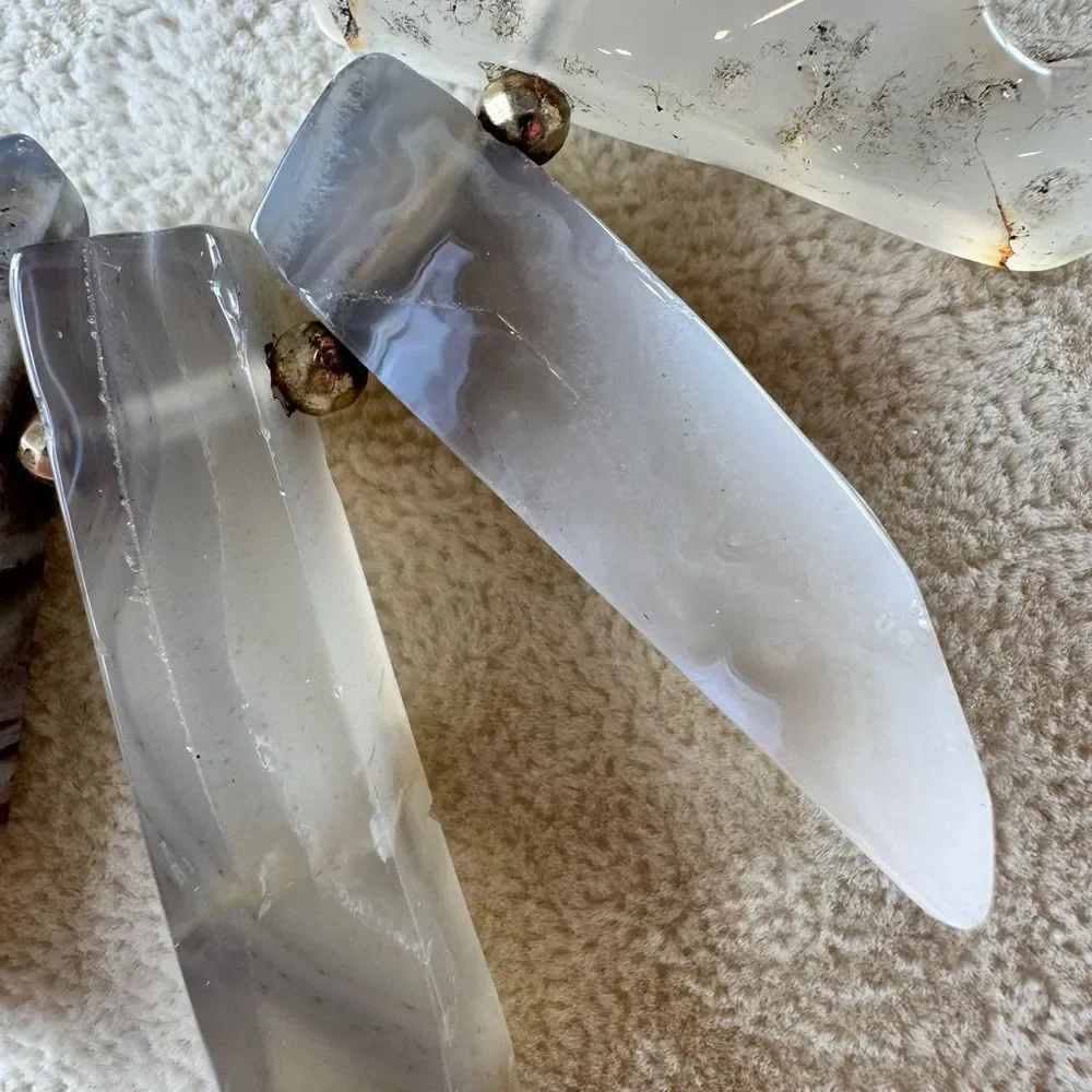 Golden Stella Stone Bars & Wood Beads